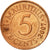 Moneta, Mauritius, 5 Cents, 2007, VF(30-35), Miedź platerowana stalą, KM:52