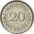 Coin, Mauritius, 20 Cents, 1999, EF(40-45), Nickel plated steel, KM:53
