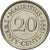 Moneta, Mauritius, 20 Cents, 1999, EF(40-45), Nickel platerowany stalą, KM:53