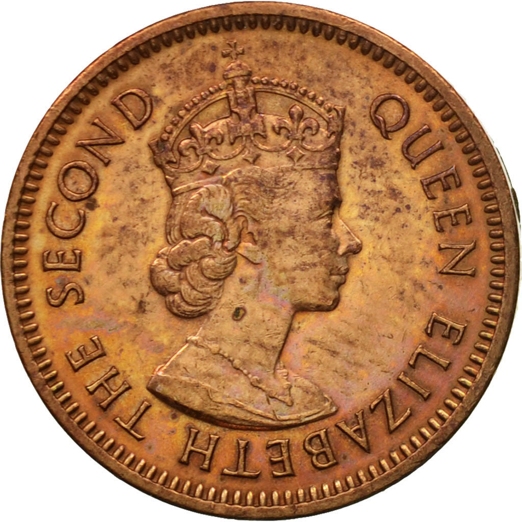 Moneta, Mauritius, Elizabeth II, Cent, 1971, MB+, Bronzo, KM:31