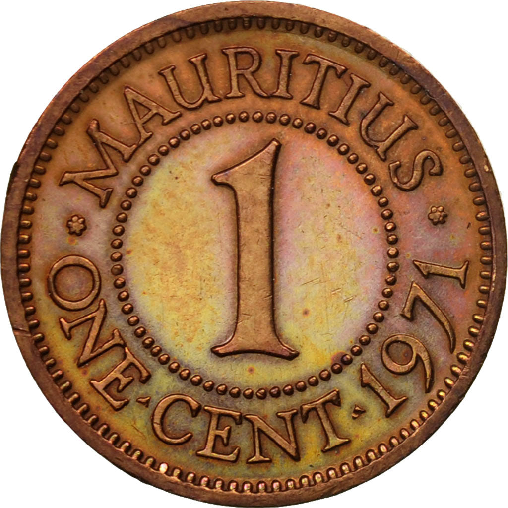Moneta, Mauritius, Elizabeth II, Cent, 1971, MB+, Bronzo, KM:31