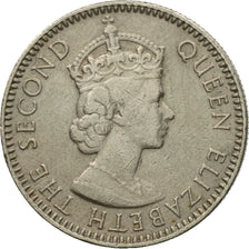 Moneta, Mauritius, Elizabeth II, 1/4 Rupee, 1960, EF(40-45), Miedź-Nikiel