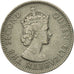 Coin, Mauritius, Elizabeth II, 1/4 Rupee, 1964, EF(40-45), Copper-nickel, KM:36