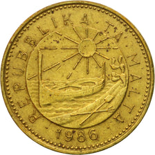 Munten, Malta, Cent, 1986, FR+, Nickel-brass, KM:78