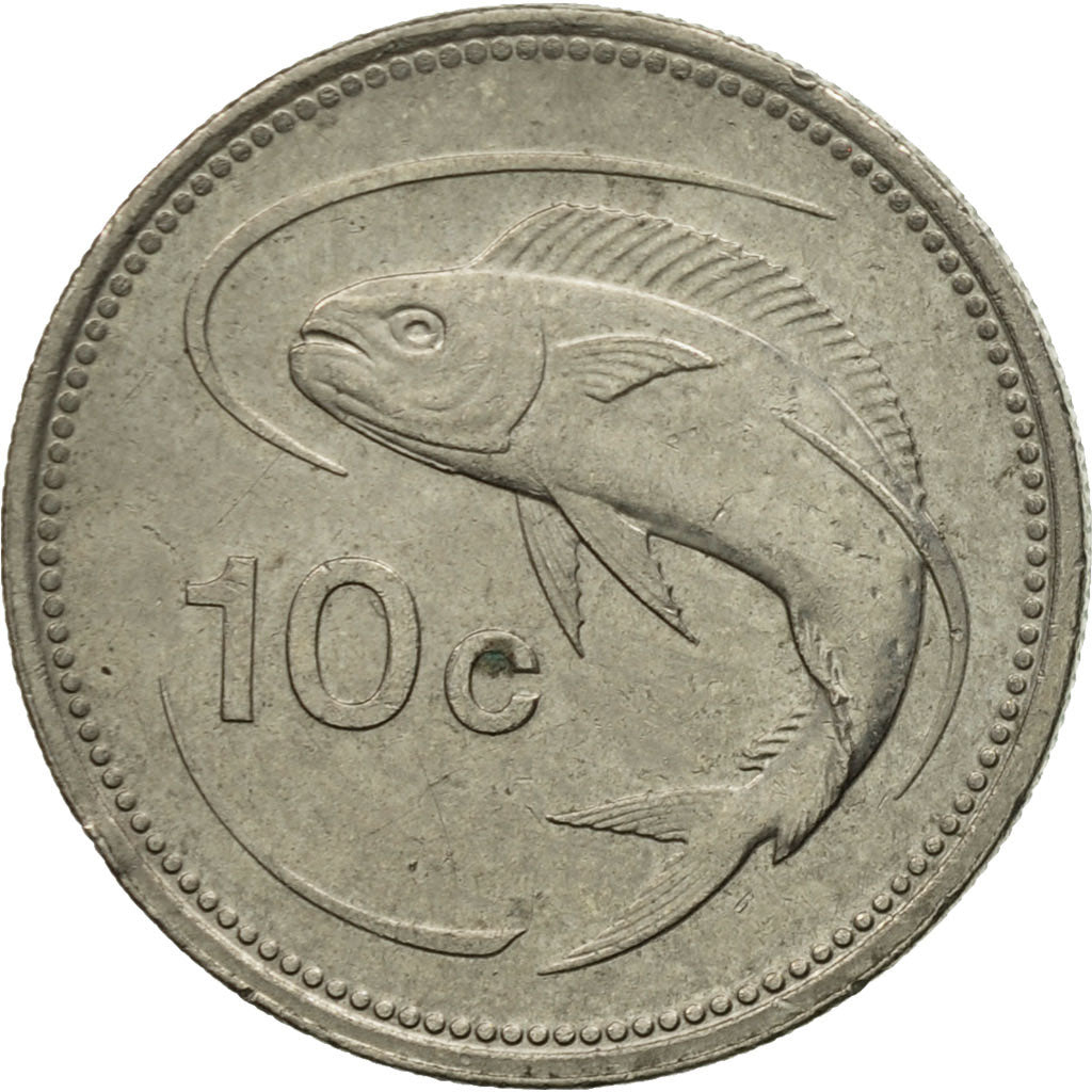 Moneta, Malta, 10 Cents, 1995, MB+, Rame-nichel, KM:96