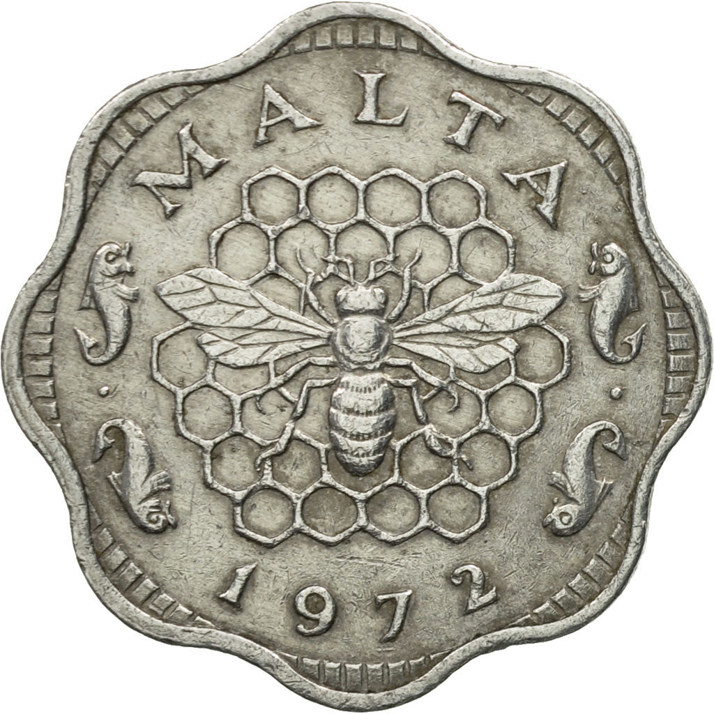 Coin, Malta, 3 Mils, 1972, British Royal Mint, VF(30-35), Aluminum, KM:6