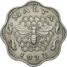 Coin, Malta, 3 Mils, 1972, British Royal Mint, VF(30-35), Aluminum, KM:6