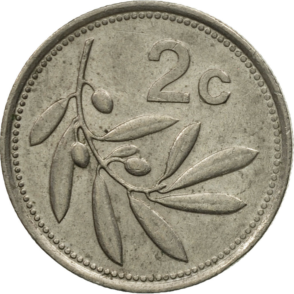 Coin, Malta, 2 Cents, 1986, VF(30-35), Copper-nickel, KM:79