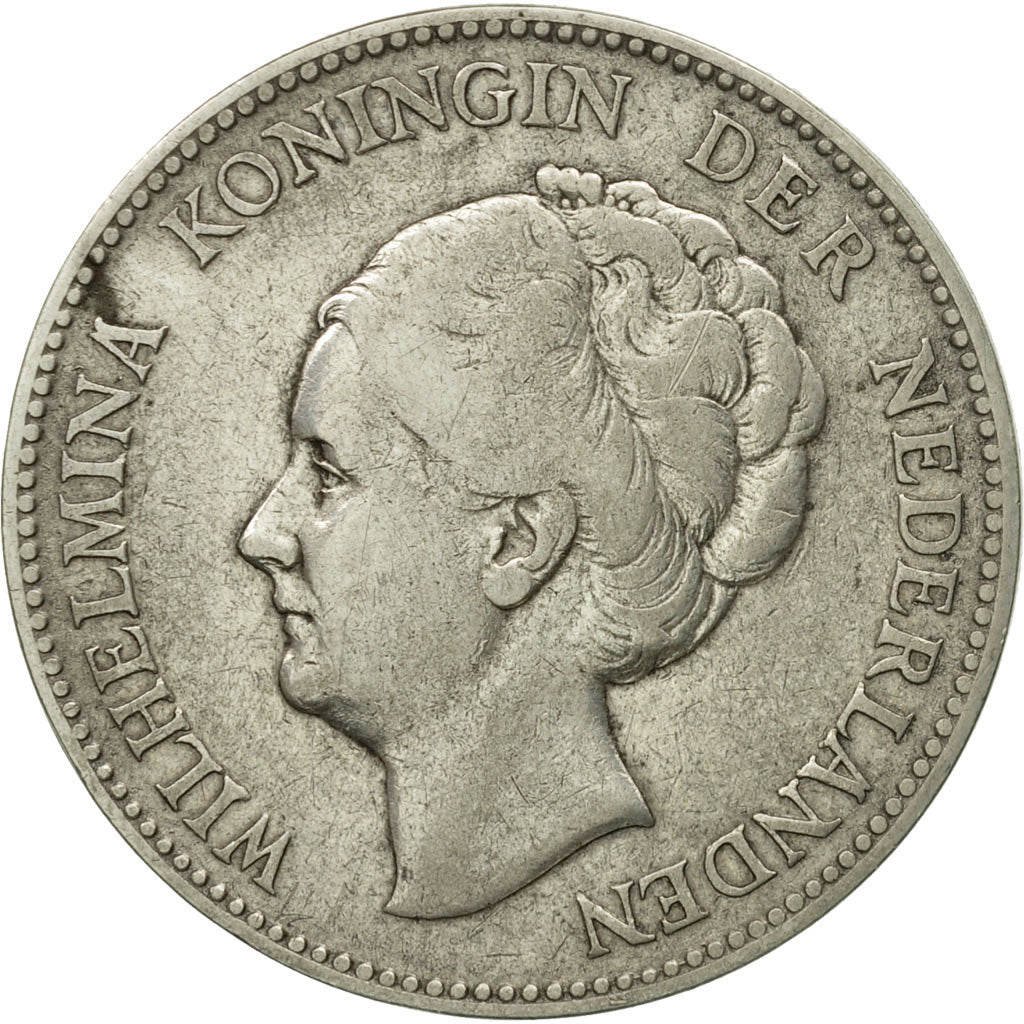 Moneta, Paesi Bassi, Wilhelmina I, Gulden, 1930, BB, Argento, KM:161.1