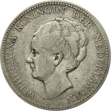 Moneda, Países Bajos, Wilhelmina I, Gulden, 1922, BC+, Plata, KM:161.1