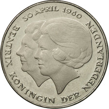 Münze, Niederlande, Beatrix, 2-1/2 Gulden, 1980, SS, Silber, KM:201a