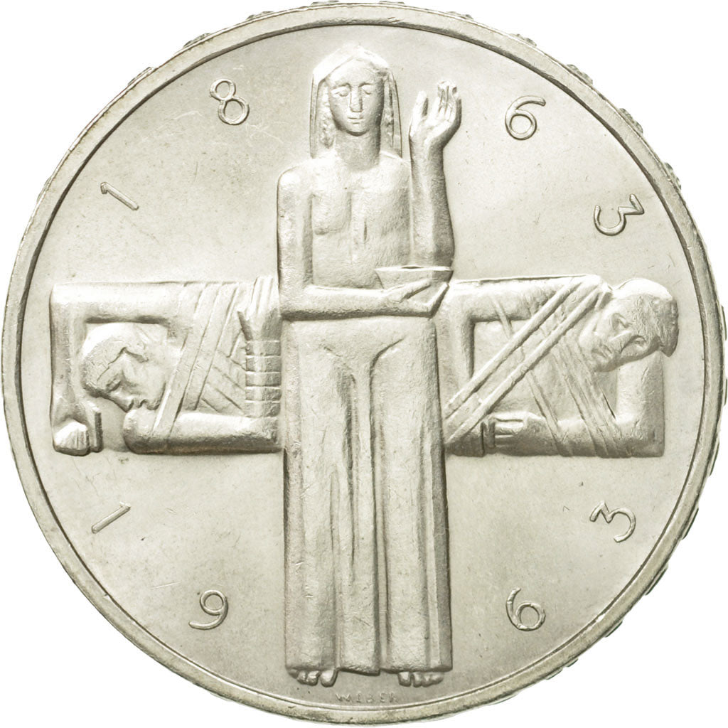 Moneta, Svizzera, 5 Francs, 1963, Bern, MB+, Argento, KM:51