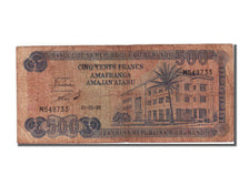 Burundi, 500 Francs, 1988, 1988-05-01, VF(20-25)