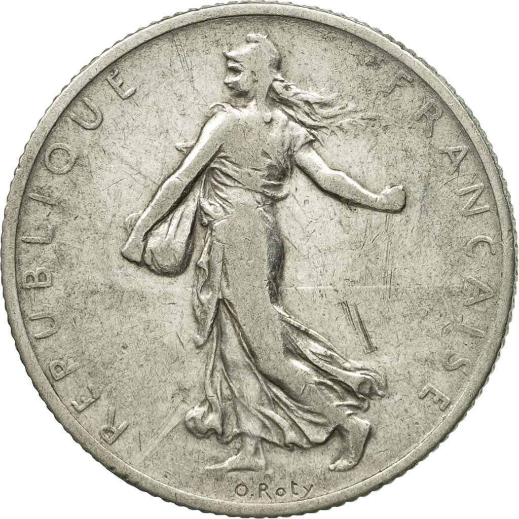 Moneta, Francia, Semeuse, 2 Francs, 1902, Paris, MB+, Argento, KM:845.1