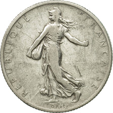 Moneta, Francia, Semeuse, 2 Francs, 1902, Paris, MB+, Argento, KM:845.1