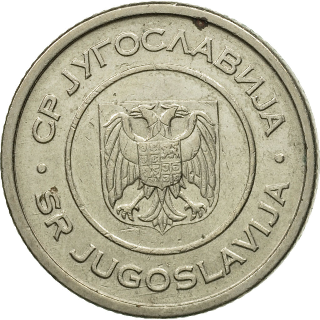 Monnaie, Yougoslavie, Dinar, 2002, Belgrade, TTB, Copper-Nickel-Zinc, KM:180