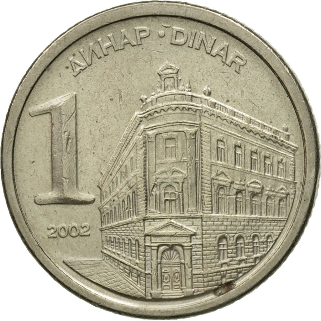 Monnaie, Yougoslavie, Dinar, 2002, Belgrade, TTB, Copper-Nickel-Zinc, KM:180