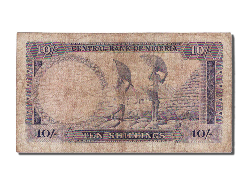 Nigeria, 10 Shillings, VF(30-35), A43736649