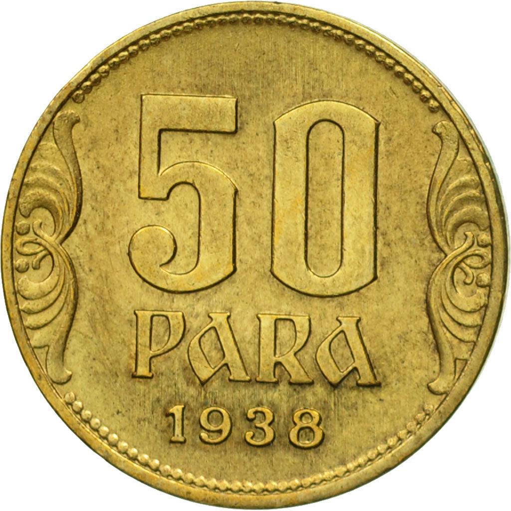 Coin, Yugoslavia, Petar II, 50 Para, 1938, EF(40-45), Aluminum-Bronze, KM:18
