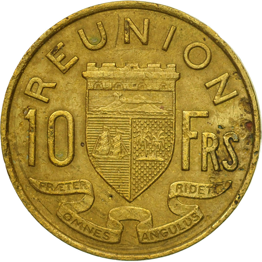 Monnaie, Réunion, 10 Francs, 1962, TB, Aluminum-Bronze, KM:10