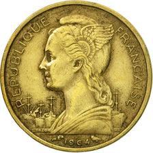 Monnaie, Réunion, 10 Francs, 1964, TB+, Aluminum-Bronze, KM:10
