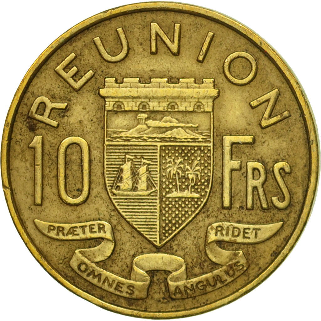 Monnaie, Réunion, 10 Francs, 1964, TB+, Aluminum-Bronze, KM:10