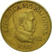 Coin, Philippines, 25 Sentimos, 1988, VF(30-35), Brass, KM:241.1