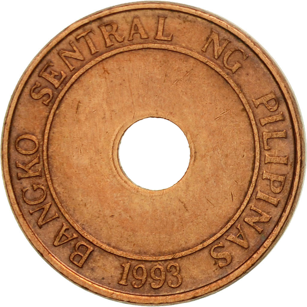 Moneta, Filippine, 5 Sentimos, 1995, MB+, Acciaio placcato rame, KM:268