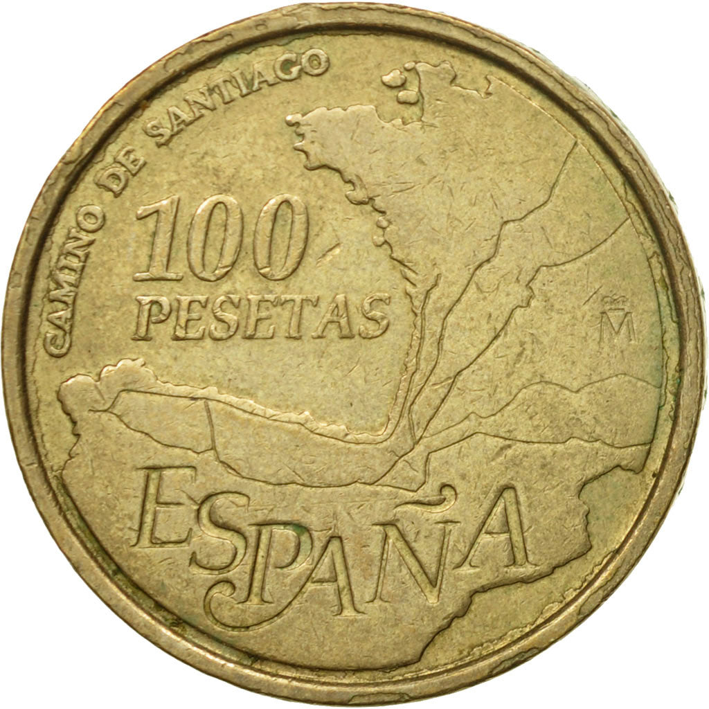 Moneta, Spagna, Juan Carlos I, 100 Pesetas, 1993, Madrid, BB, Alluminio-bronzo