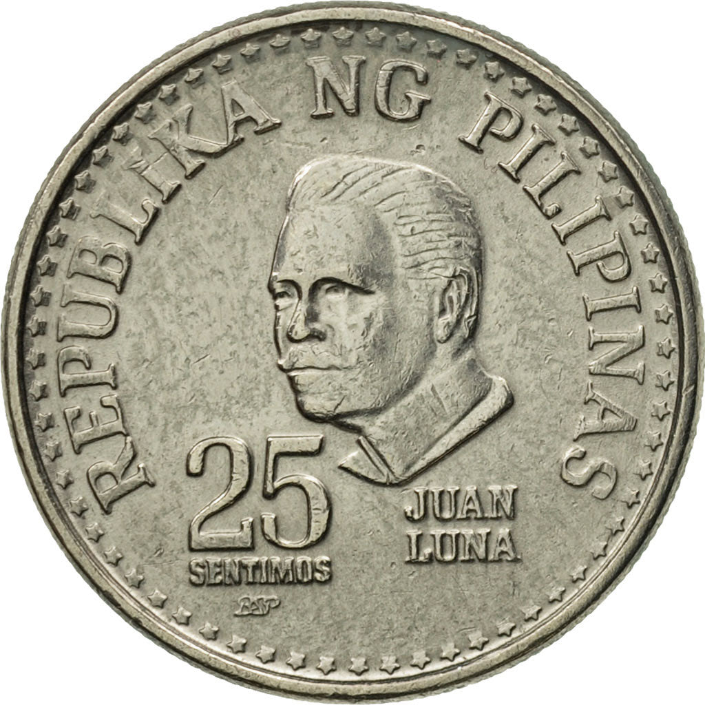 Coin, Philippines, 25 Sentimos, 1979, EF(40-45), Copper-nickel, KM:227