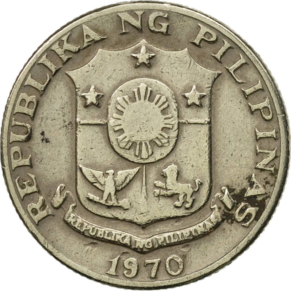 Moneta, Filippine, 10 Sentimos, 1970, MB, Rame-nichel, KM:198