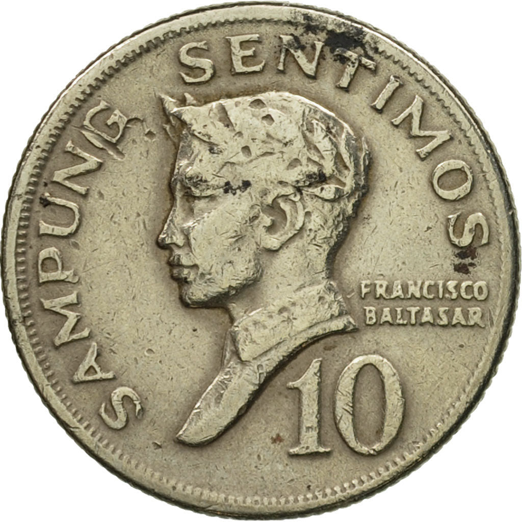 Moneta, Filippine, 10 Sentimos, 1970, MB, Rame-nichel, KM:198
