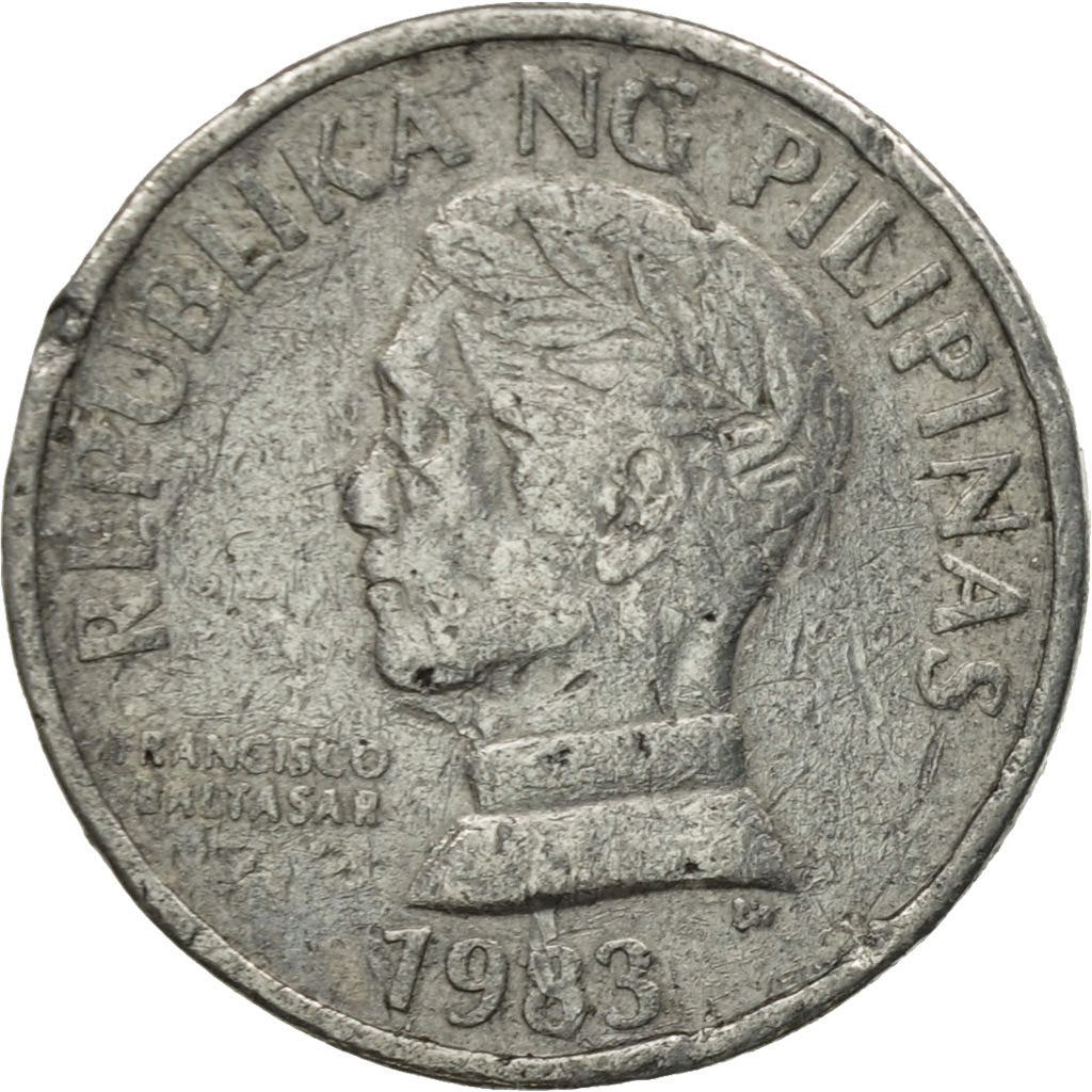 Coin, Philippines, 10 Sentimos, 1983, VF(20-25), Aluminum, KM:240.2