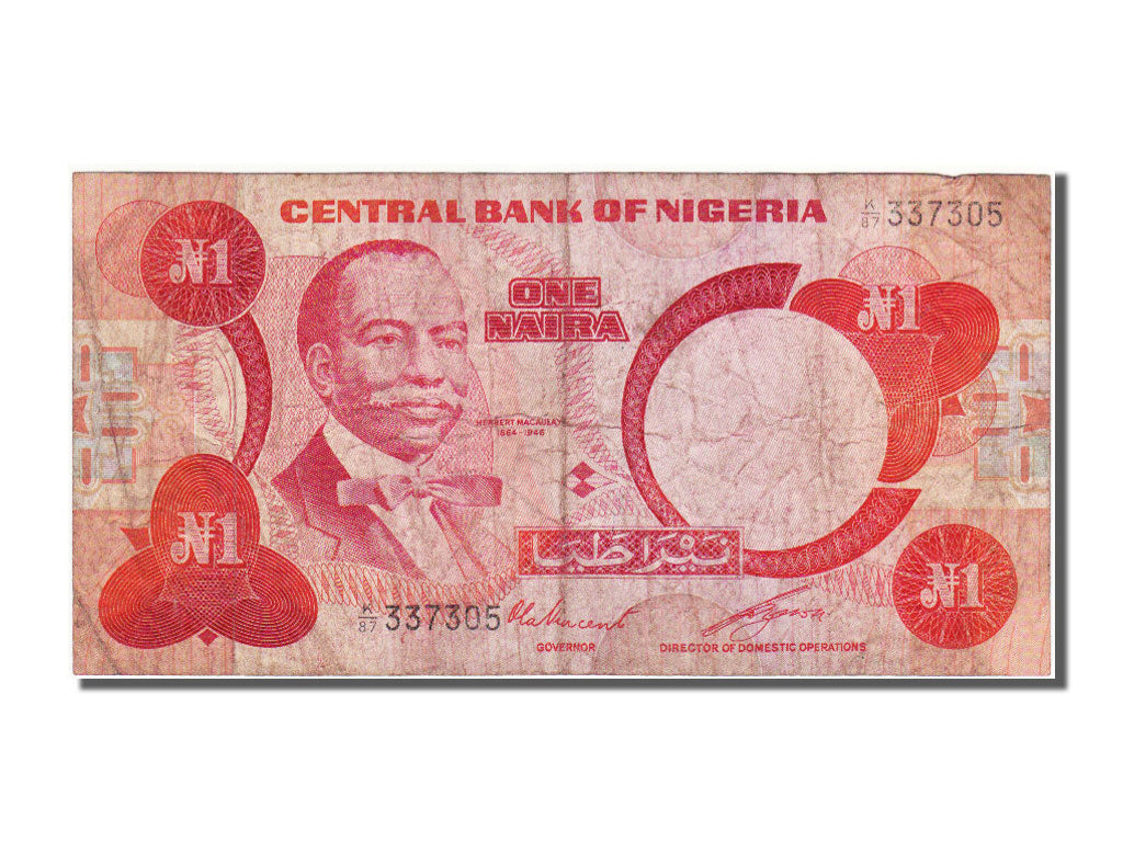 Nigeria, 1 Naira, 1979, KM #19b, VF(30-35), K87337305