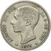 Coin, Spain, Alfonso XII, Peseta, 1876, Madrid, VF(30-35), Silver, KM:672