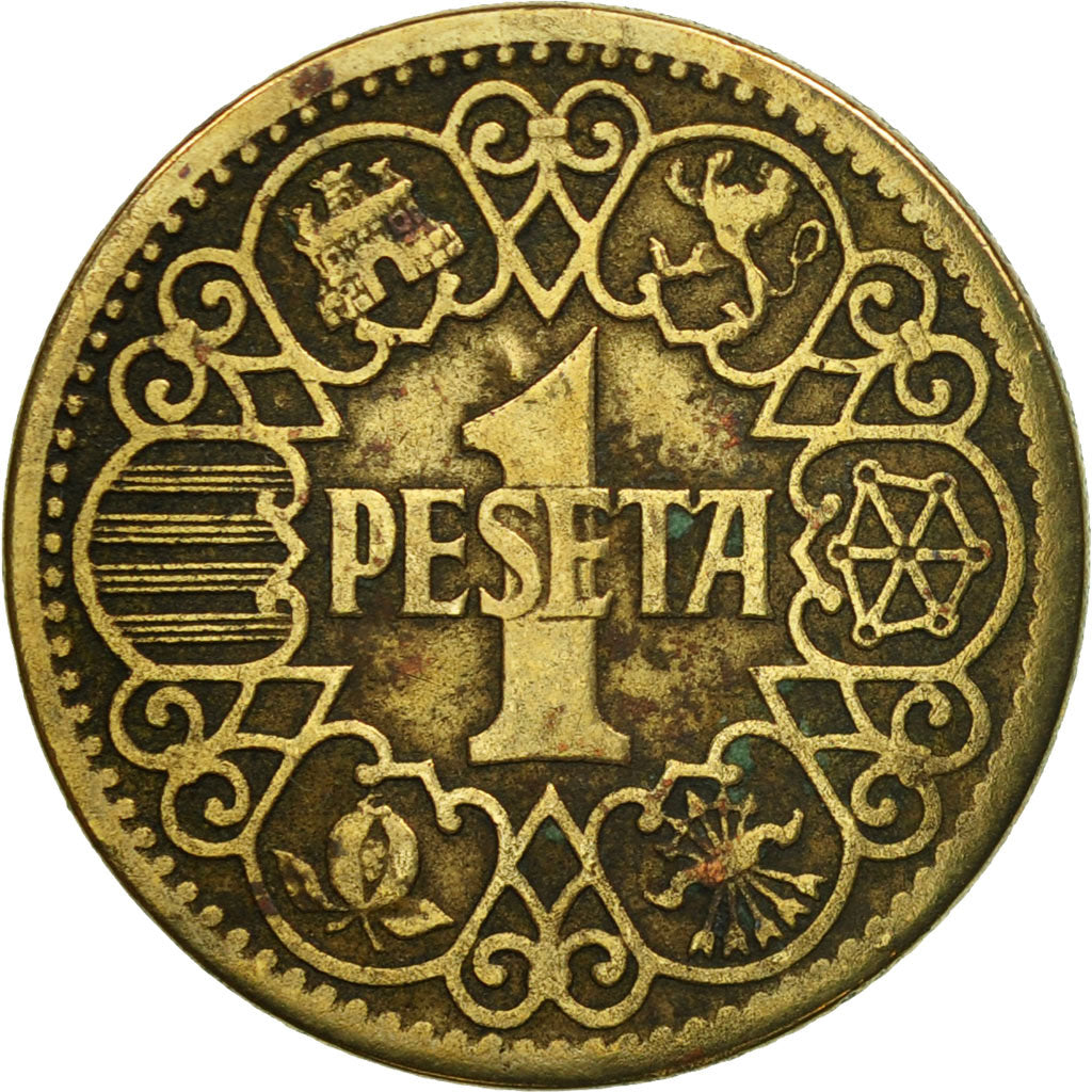 Monnaie, Espagne, Peseta, 1944, TB+, Aluminum-Bronze, KM:767