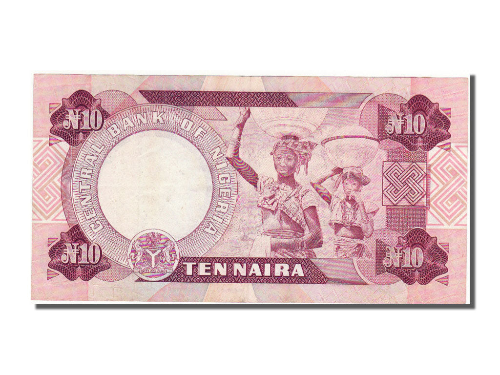 Nigeria, 10 Naira, 1979, KM #21c, AU(55-58), E55382095
