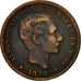 Münze, Spanien, Alfonso XII, 5 Centimos, 1878, Madrid, S+, Bronze, KM:674