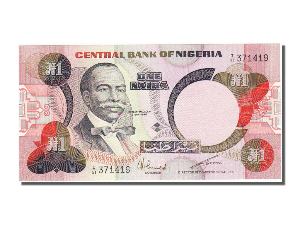 Nigeria, 1 Naira, 1984, KM #23a, UNC(65-70), I51371419