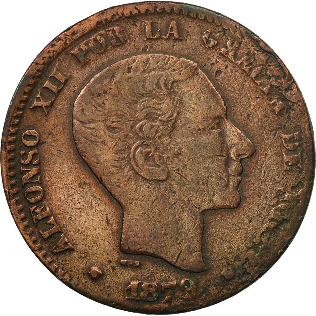 Münze, Spanien, Alfonso XII, 10 Centimos, 1979, Madrid, S, Bronze, KM:675