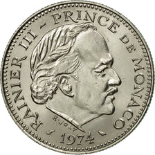 Moneta, Monaco, Rainier III, 5 Francs, 1974, BB, Rame-nichel, KM:150