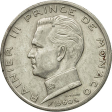 Moneta, Monaco, Rainier III, 5 Francs, 1960, BB, Argento, KM:141, Gadoury:152