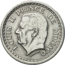 Münze, Monaco, Louis II, Franc, Undated (1943), Poissy, SS, Aluminium, KM:120