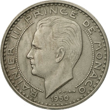 Moneta, Monaco, Rainier III, 100 Francs, Cent, 1950, MB+, Rame-nichel, KM:133
