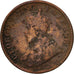Moneda, INDIA BRITÁNICA, George V, 1/4 Anna, 1936, BC+, Bronce, KM:512