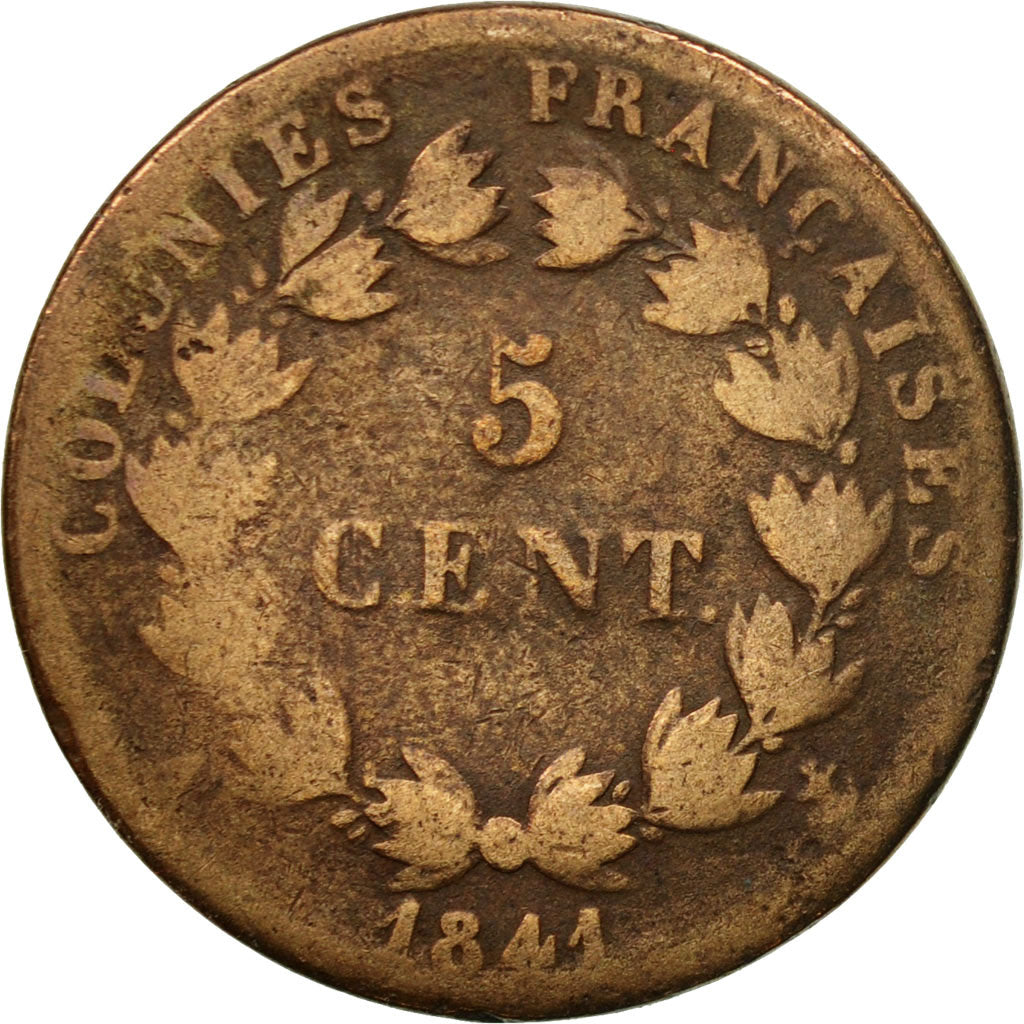 Moneta, Colonie francesi, Louis - Philippe, 5 Centimes, 1941, Paris, MB, Bronzo