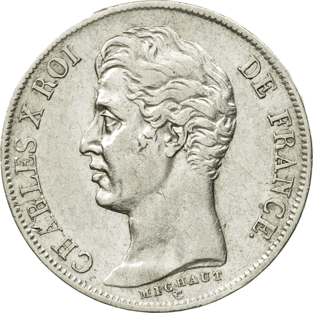 Monnaie, France, Charles X, Franc, 1828, Paris, TTB, Argent, Gadoury:450