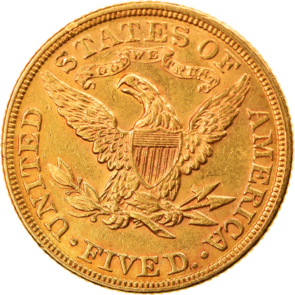 Munten, Verenigde Staten, Coronet Head, $5, Half Eagle, 1895, U.S. Mint