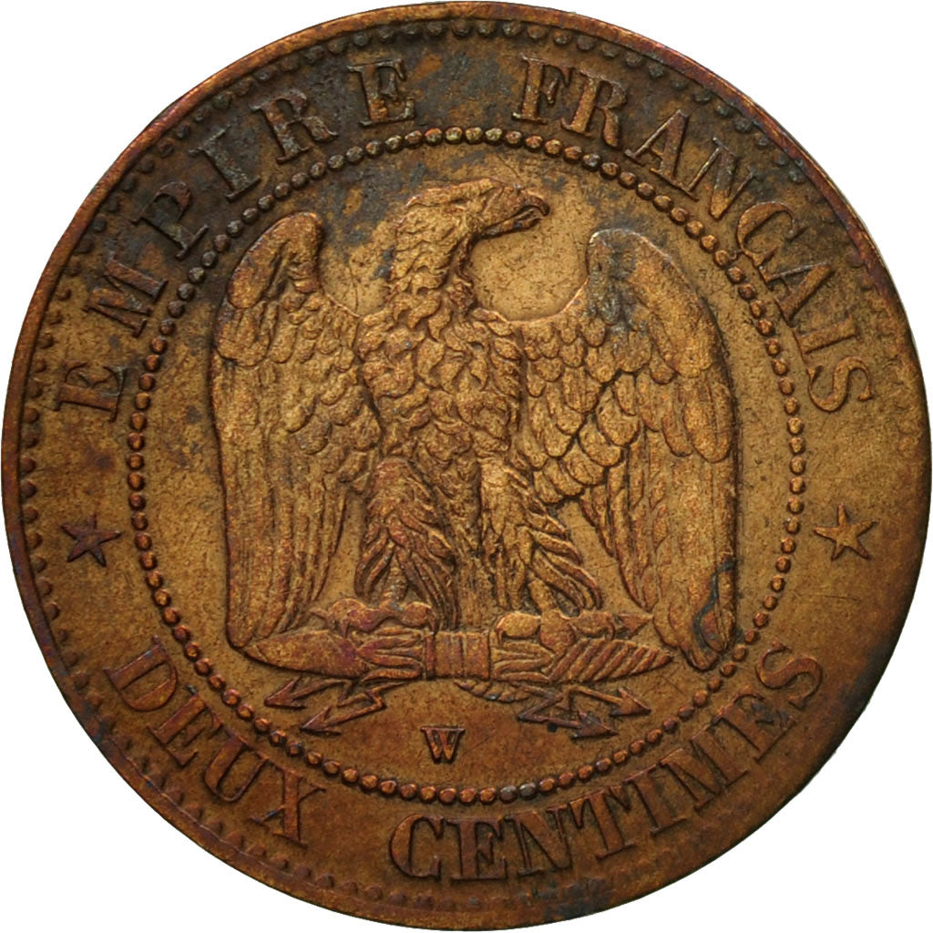 Munten, Frankrijk, Napoleon III, Napoléon III, 2 Centimes, 1854, Lille, FR+