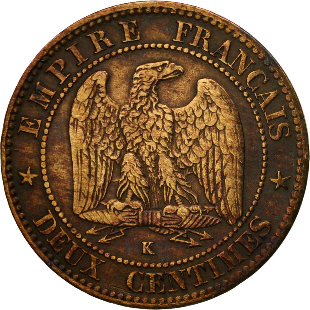 Munten, Frankrijk, Napoleon III, Napoléon III, 2 Centimes, 1861, Bordeaux, FR+